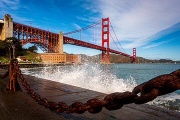 Golden Gate Bridge from Fort Point California