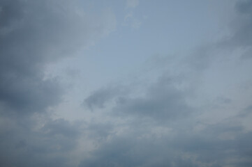 rain storm clouds dark blue sky background