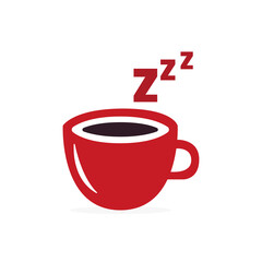 coffee invigorating on a white background, vector illustration