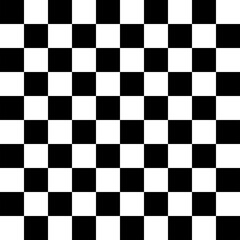 Plain Black and White Square Checkered Pattern