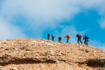 senderismo en alta montaña 