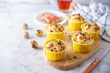 Bacon egg cheese breakfast muffins