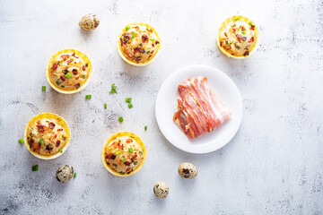 Bacon egg cheese breakfast muffins