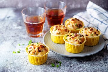Bacon egg cheese breakfast muffins