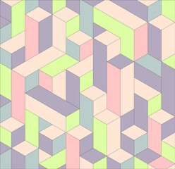 Geometric pattern. Background of multi-colored geometric shapes. Vector illustration