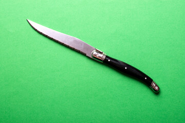 Kitchen knife and isolated on background. decorative knife