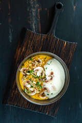 lentil soup with mushrooms