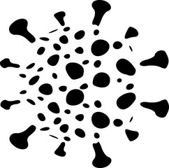 virus, bacteria icon on white background
