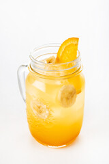 summer lemonade on the white background