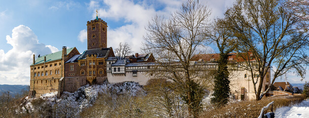 The Wartburg Castle at Eisenach in the Thuringia Forest	