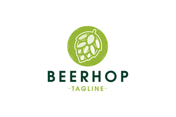Beer Hop Organic Logo Template
