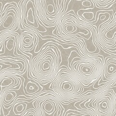 Seamless earth line topographic map organic pattern print. High quality illustration. Wavy lines shaped like the contours of the land. Nature inspired design for surface pattern print.