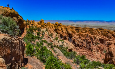 Eroded landscape, Arches National Park, Moab, Utah, US