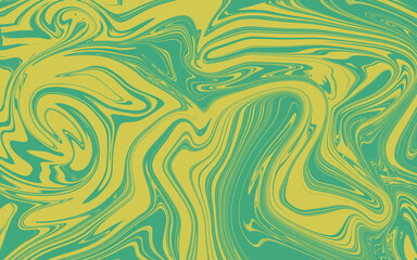 Liquid abstract swirl background in energizing spring colors green purple, blue, red