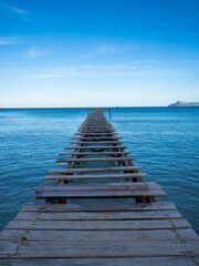 Obraz premium Muelle en el Mediterraneo