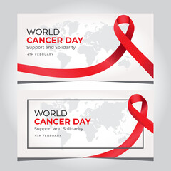 World Cancer Day Backdrop Template