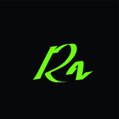 RN initial handwritten calligraphy, for monogram and logo