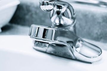 close up of a faucet