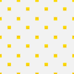 Vector seamless pattern with crowns in cartoon style. Can be used for textile, stationery, wallpaper, pattern fills, web background.