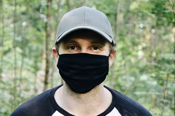 Portrait of a man wearing face mask