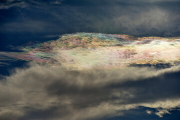 Fototapeta na wymiar Colorful cloud formation above Death Valley