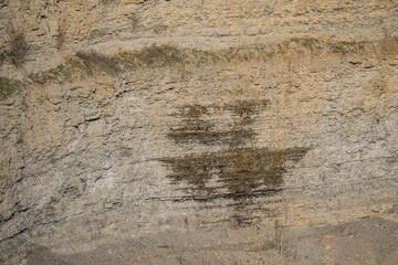 Förderung von Rohstoffen im Kalkstein Steinbruch