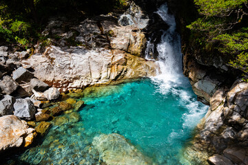 Falls creek Milford Sound, New Zealand