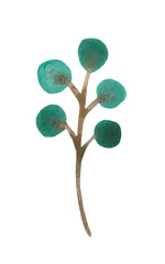 Watercolor leaf. An abstract, decorative, stylish image for a variety of weddings and design compositions