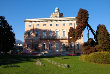 Obraz premium Villa Ciani all'interno dell'omonimo parco a Lugano.