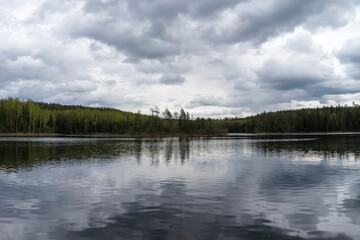 Blue Lakes - a group of lakes on the territory of the Myadel region of Belarus
