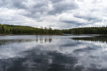 Blue Lakes - a group of lakes on the territory of the Myadel region of Belarus