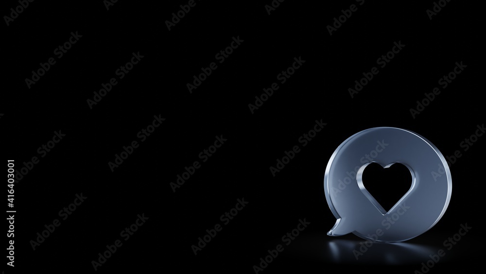 Poster 3d rendering frosted glass symbol of multimedia isolated with reflection