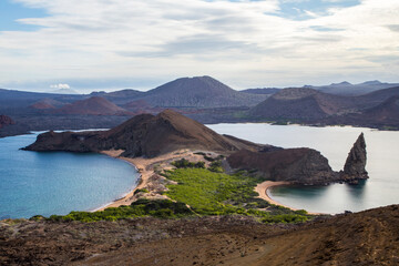 Fototapeta na wymiar galapagos, bartolome island, pinnacle rock