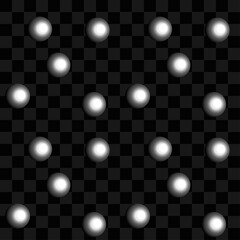 Geometric seamless pattern with white ball. Vector