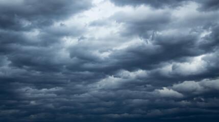 Heavy clouds before the storm.