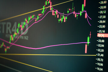 GRAFICO DA PETR4 LISTADO NA BOLSA DE VALORES BRASILEIRA.