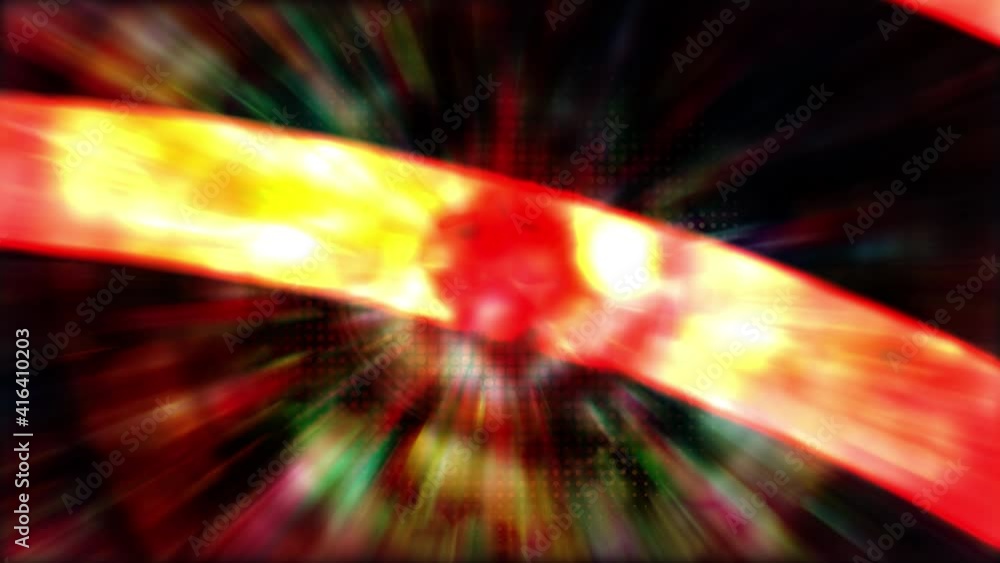 Aufkleber countdown ten seconds from 10 to 0 over colorful spark magic light. 4k 3d vintage retro number count