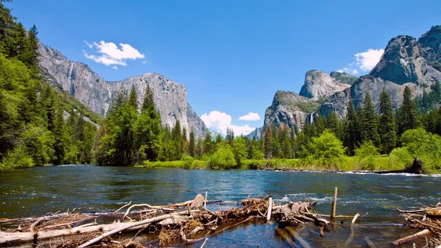 Yosemite Valley in spring time 