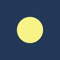 Obraz na płótnie Canvas Vector illustration of night. night concept, moon icon flat style