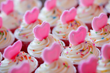 pink and white cupcake