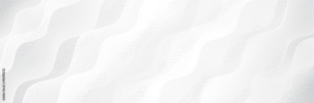 Poster white gray background. wave pattern. smooth lines. soft presentation backdrop. vector illustration