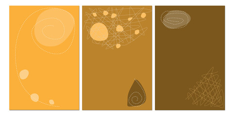 illustration of a set of backgrounds