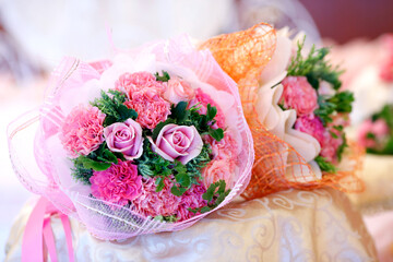 wedding bouquet of roses