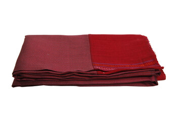 red Hand woven cloth