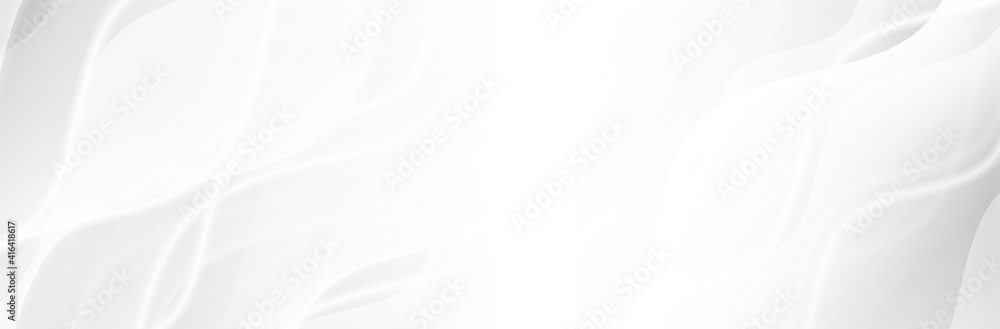 Poster white gray background. wave pattern. smooth lines. soft presentation backdrop. vector illustration