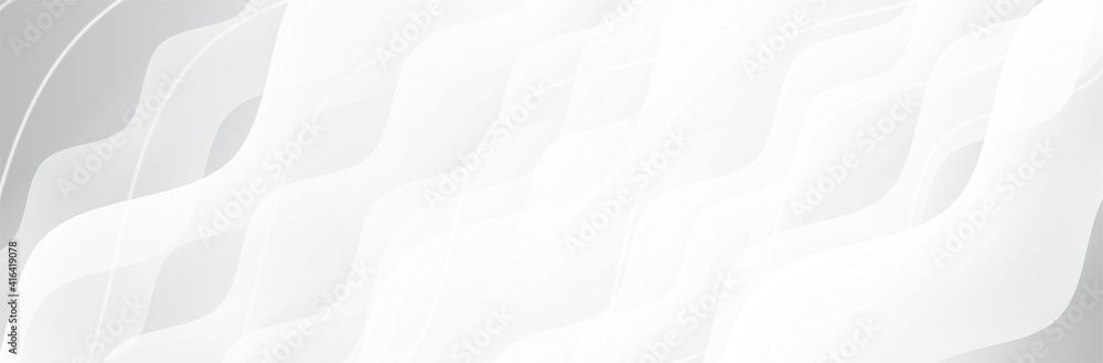 Aufkleber white gray background. wave pattern. smooth lines. soft presentation backdrop. vector illustration
