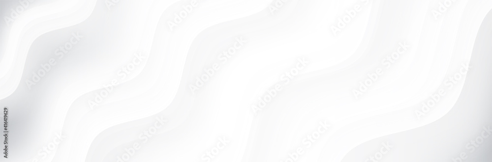 Aufkleber white gray background. wave pattern. smooth lines. soft presentation backdrop. vector illustration