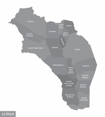 La Rioja grayscale map