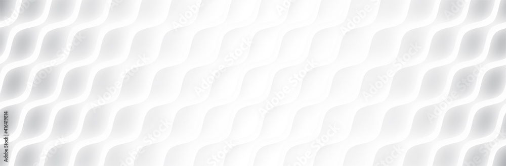 Poster white gray background. wave pattern. smooth lines. soft presentation backdrop. vector illustration