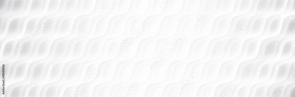 Poster white gray background. wave pattern. smooth lines. soft presentation backdrop. vector illustration